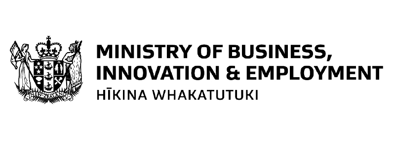 Ministry of Business, Innovation and Employment (MBIE) logo